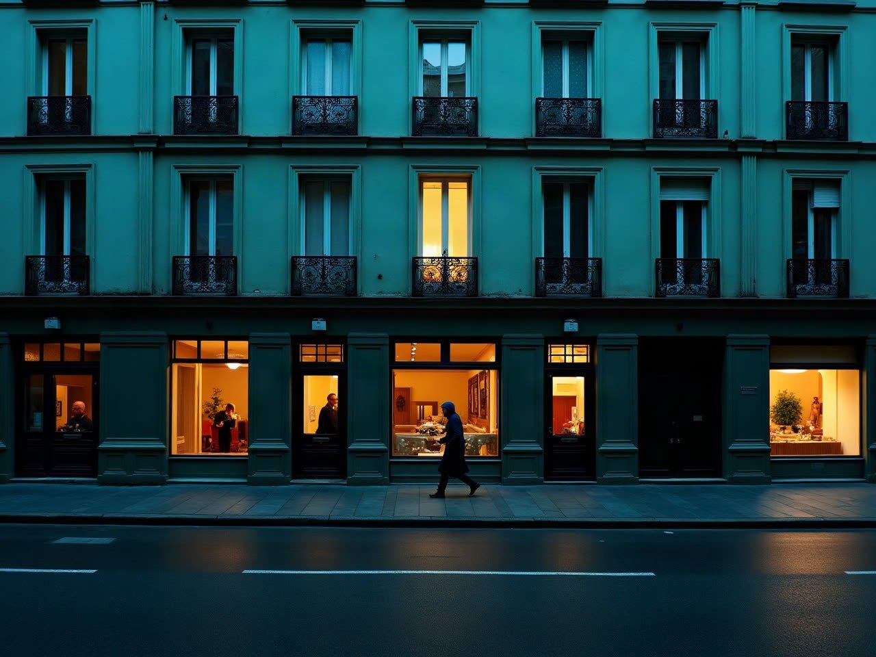 Façade haussmannienne, boulevard Saint-Martin